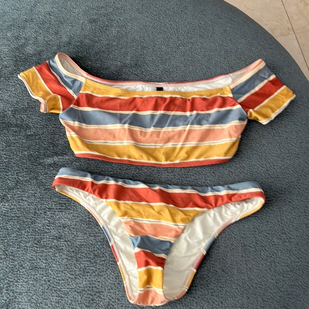 Vic paulahermanny  striped bikini